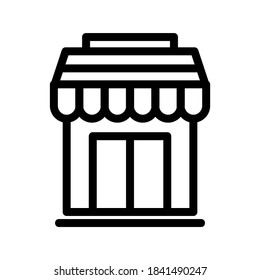 Store icon or logo isolated sign symbol vector illustration - high quality black style vector icons
