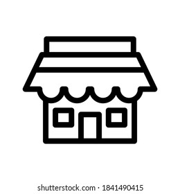 Store icon or logo isolated sign symbol vector illustration - high quality black style vector icons
