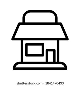 Store icon or logo isolated sign symbol vector illustration - high quality black style vector icons
