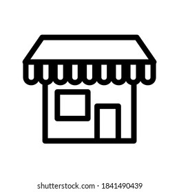 Store icon or logo isolated sign symbol vector illustration - high quality black style vector icons
