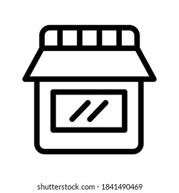 Store icon or logo isolated sign symbol vector illustration - high quality black style vector icons
