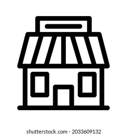 store icon or logo isolated sign symbol vector illustration - high quality black style vector icons
