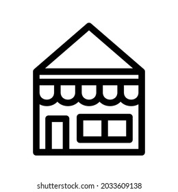 store icon or logo isolated sign symbol vector illustration - high quality black style vector icons
