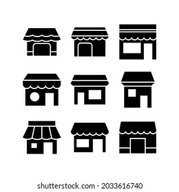 store icon or logo isolated sign symbol vector illustration - Collection of high quality black style vector icons
