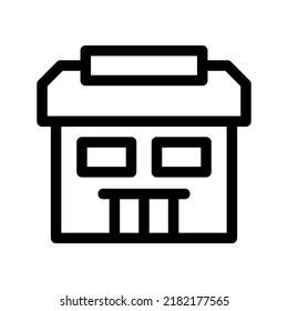 icono de almacenamiento o logotipo símbolo de señalización aislado ilustración vectorial - iconos vectoriales de estilo negro de alta calidad
