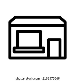 store icon or logo isolated sign symbol vector illustration - high quality black style vector icons
