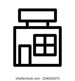 store icon or logo isolated sign symbol vector illustration - high quality black style vector icons
