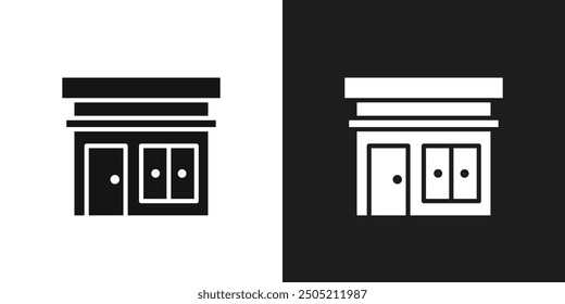 Vector de conjunto de logotipo de icono de tienda