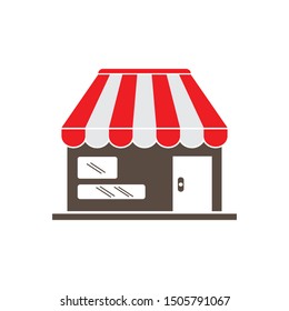 store icon logo vector illustration design