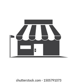 store icon logo vector illustration design