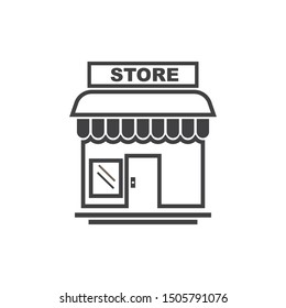 store icon logo vector illustration design