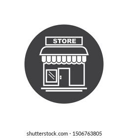store icon logo vector illustration design