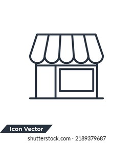 store icon logo vector illustration. marketplace symbol template for graphic and web design collection