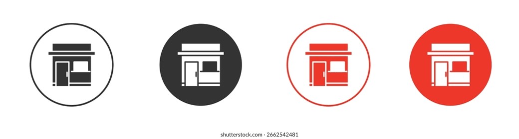 Icono de la tienda para el logotipo, símbolo de la muestra del Vector para el diseño