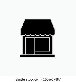 Store Icon. Market Illustration As A Simple Vector Sign & Trendy Symbol for Design and Websites, Presentation or Mobile Application.