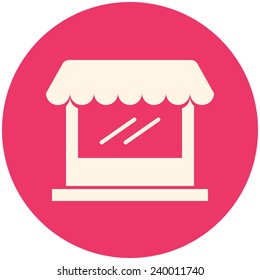 Store icon, modern flat design