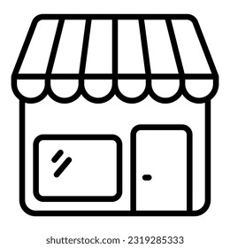 Store icon on transparent background
