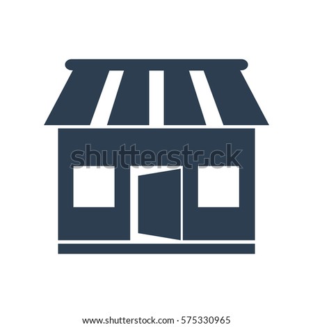 store icon on white background. Vector illustration