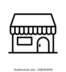 Store icon online. vector shop illustration. vector illustration for graphic and web design. editable icon.
