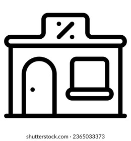 store icon with outline style. Suitable for website design, logo, app, UI and ETC.