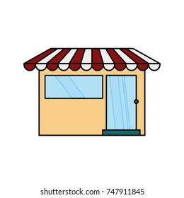 store icon over white background colorful design vector illustration