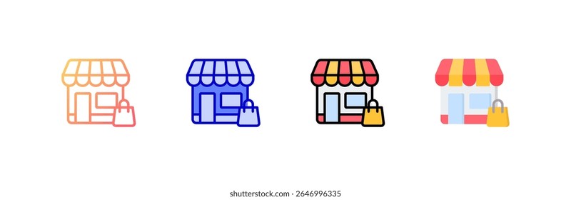 Armazenar conjunto de ícones de coleção de vários estilos