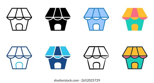 Store icon set multiple style collection 
