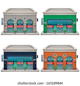 Store icon set. Vector illustration. Eps 10.