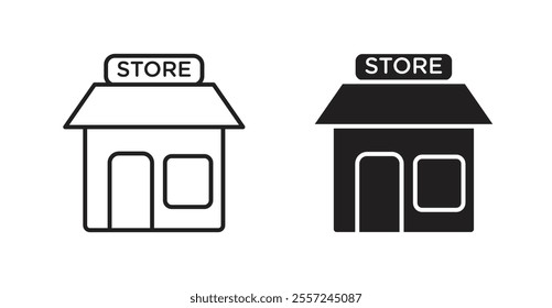 Store Icon set. vector illustration set