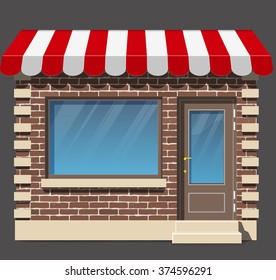 Store icon. Shop Flat design. Vector illustration