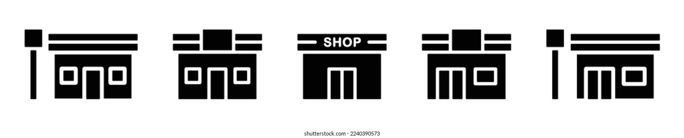 Store icon. Shop icon. Shop stall icon, Vector illustration