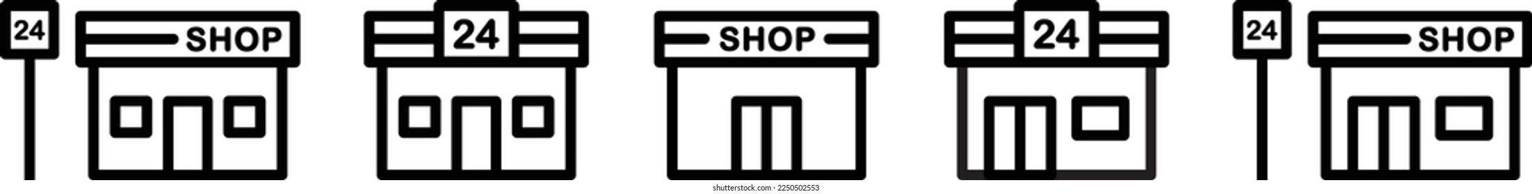 Store icon. Shop icon. Shop stall icon, Vector illustration