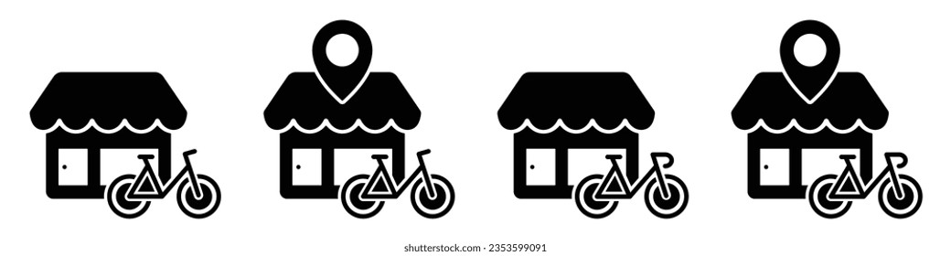 Store icon. Shop icon. Shop stall icon, Vector illustration