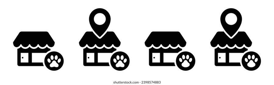 Store icon. Shop icon. Shop stall icon, Vector illustration