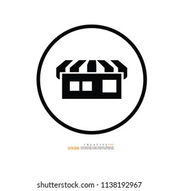 store icon. shop icon. vector illustration.