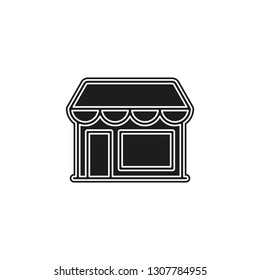 store icon - shopping icon - building storefront - online market