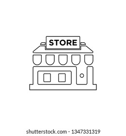 Store icon - shopping icon vector