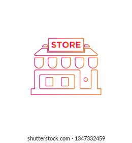 Store icon - shopping icon vector