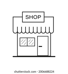 Store icon. Shopping. Vector graphics