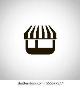 store icon. sign design. gray gradient background