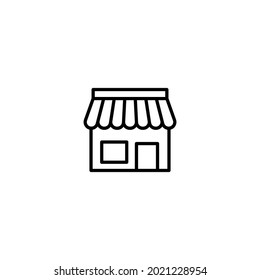 Store icon, store sign vector for web site Computer and mobile app