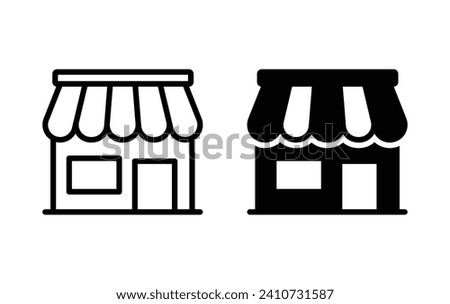 Store icon, Store sign vector for web site Computer and mobile app