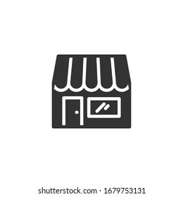 Store icon in simple design. Vector illustration