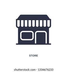 store icon. Simple element illustration from user interface concept. store editable symbol design on white background. Can be use for web and mobile.