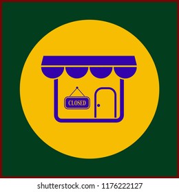 store icon. Simple filled store vector icon