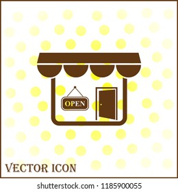 store icon. Simple filled store vector icon.