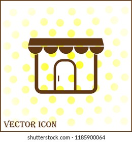 store icon. Simple filled store vector icon.