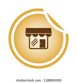 store icon. Simple filled store vector icon