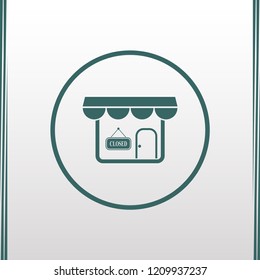 store icon. Simple filled store vector icon