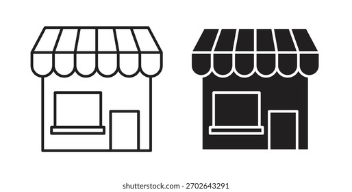 Logotipo abstracto del Diseño gráfico moderno de la tendencia plana simple del icono de la tienda